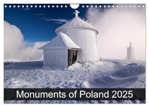 Monuments of Poland 2025 (Wall Calendar 2025 DIN A4 landscape), CALVENDO 12 Month Wall Calendar: The best photos from Wiki Loves Monuments, the world's largest photo competition on Wikipedia
