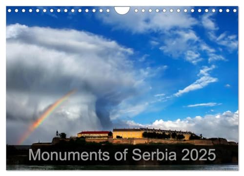 Monuments of Serbia 2025 (Wall Calendar 2025 DIN A4 landscape), CALVENDO 12 Month Wall Calendar: The best photos from Wiki Loves Monuments, the world's largest photo competition on Wikipedia