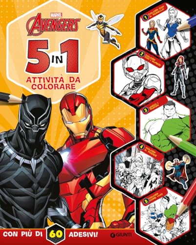 5 in 1 attività da colorare. Avengers. Con adesivi. Ediz. a colori 5 in 1 attività da colorare. Avengers. Con adesivi. Ediz. a colori von Marvel Libri