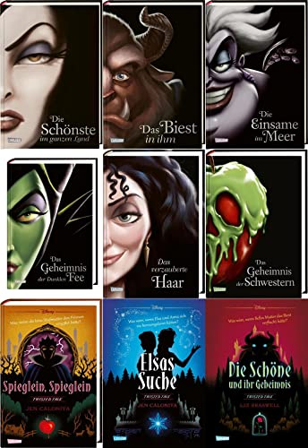Alle Disney Villains und Twisted Tales Bände in einem Set + 1 exklusives Postkartenset Alle Disney Villains und Twisted Tales Bände in einem Set + 1 exklusives Postkartenset