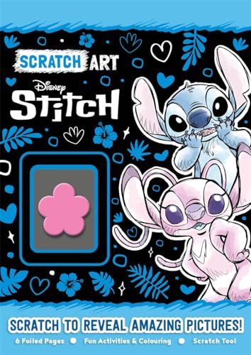 Disney Stitch: Scratch Art (With foiled pages, activities and colouring!) von Autumn Publishing