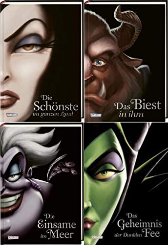 Disney Villains 4 Bände im Set + 1 exklusives Postkartenset