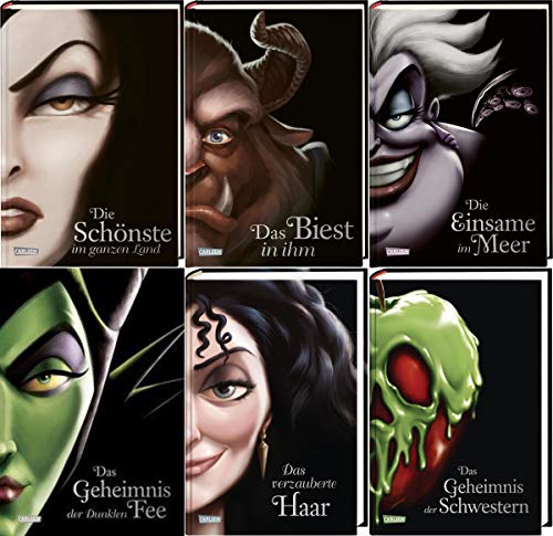 Disney Villains 6 Bände im Set plus 1 exklusives Postkartenset