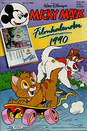 Micky Maus Zeitschrift - Nr. 1 - Vom 28.12.1989 - Komplett mit dem Heft-Extra "Filmkalender 1990" - Heft, Magazin Micky Maus Zeitschrift - Nr. 1 - Vom 28.12.1989 - Komplett mit dem Heft-Extra "Filmkalender 1990" - Heft, Magazin