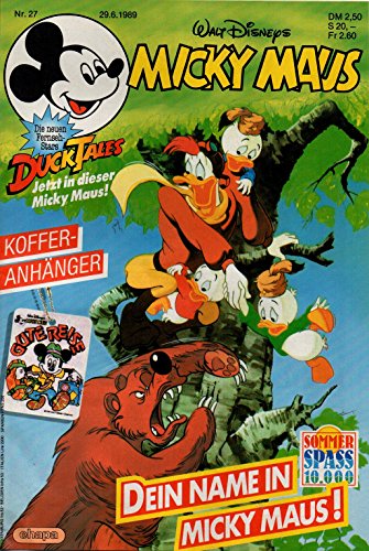 Micky Maus Zeitschrift - Nr. 27 - Vom 29.06.1989 - Komplett mit dem Heft-Extras "Koffer-Anhänger" - Heft, Magazin Micky Maus Zeitschrift - Nr. 27 - Vom 29.06.1989 - Komplett mit dem Heft-Extras "Koffer-Anhänger" - Heft, Magazin