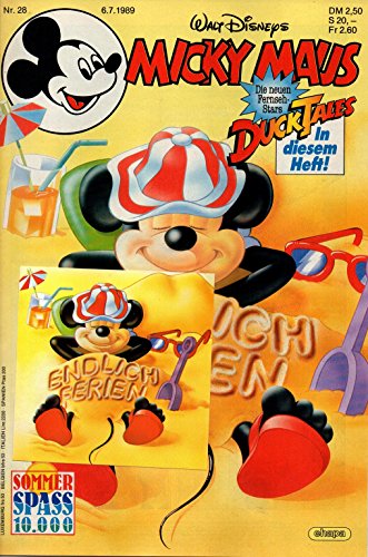 Micky Maus Zeitschrift - Nr. 28 - Vom 06.07.1989 - Komplett mit dem Heft-Extra "Endlich-Ferien-Sticker" - Heft, Magazin Micky Maus Zeitschrift - Nr. 28 - Vom 06.07.1989 - Komplett mit dem Heft-Extra "Endlich-Ferien-Sticker" - Heft, Magazin