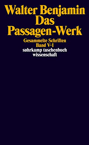 Gesammelte Schriften: Band V: Das Passagen-Werk. 2 Teilbände von Suhrkamp Verlag AG