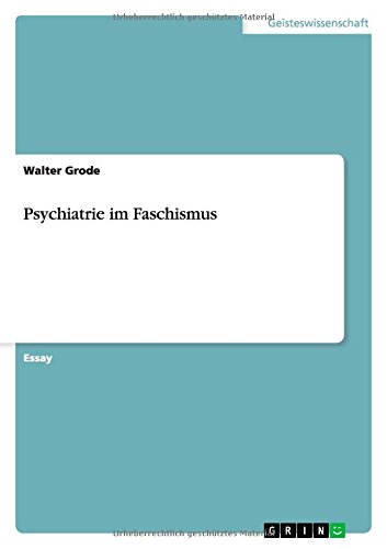Psychiatrie im Faschismus von Books on Demand