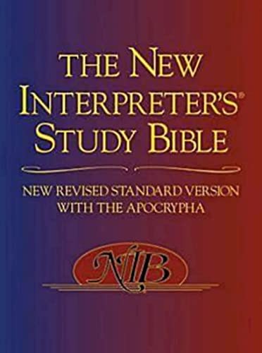 New Interpreter's Study Bible-NRSV: New Revised Standard Version With the Apocrapha von Abingdon Press