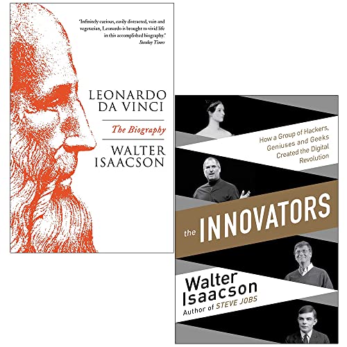 Walter Isaacson Collection 2 Books Set (Leonardo Da Vinci, Innovators [Hardcover])