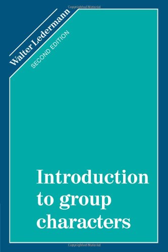 Introduction to Group Characters von Cambridge University Press