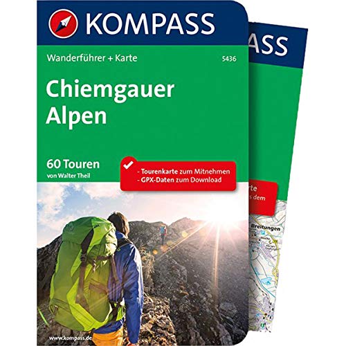 KOMPASS Wanderführer Chiemgauer Alpen: Wanderführer mit Extra-Tourenkarte 1:35.000, 65 Touren, GPX-Daten zum Download