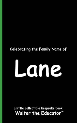 Celebrating the Family Name of Lane (Celebrating Family Names Book) von Silent King Books