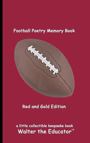 Football Poetry Memory Book - Dark Red and Black Edition (Sports Poetry Memory Book) von Silent King Books