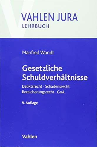 Gesetzliche Schuldverhältnisse: Deliktsrecht, Schadensrecht, Bereicherungsrecht, GoA Gesetzliche Schuldverhältnisse: Deliktsrecht, Schadensrecht, Bereicherungsrecht, GoA