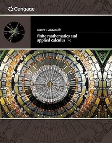 Finite Mathematics and Applied Calculus (Mindtap Course List)