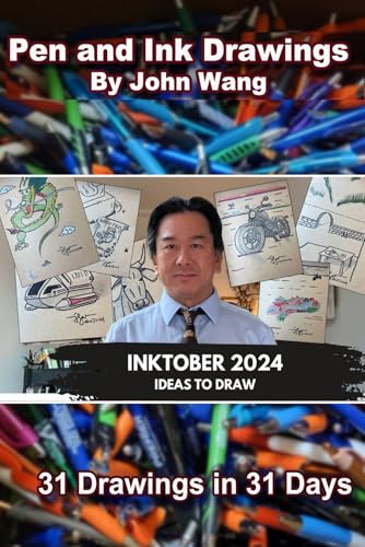 Inktober 2024: Pen and Ink Drawings by John Wang von Independently published