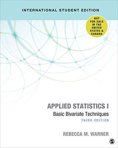 Applied Statistics I - International Student Edition: Basic Bivariate Techniques von Sage Publications