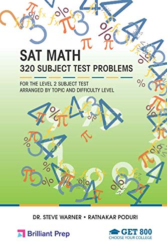 SAT Math - 320 Subject Test Problems for the Level 2 Subject Test