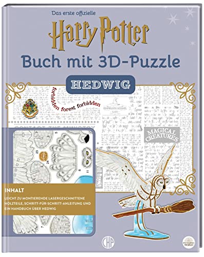 Harry Potter - Hedwig - Das offizielle Buch mit 3D-Puzzle Fan-Art: Buch mit hochwertigem Harry Potter Hedwig Figuren-Holzbau-Set von CHP