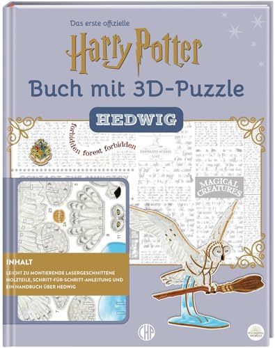 Harry Potter - Hedwig - Das offizielle Buch mit 3D-Puzzle Fan-Art: Buch mit hochwertigem Harry Potter Hedwig Figuren-Holzbau-Set von CHP