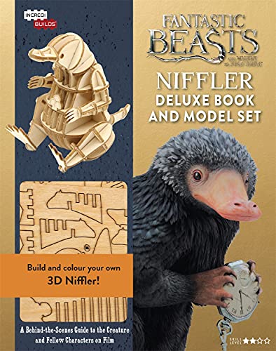 IncrediBuilds - Fantastic Beasts - Niffler: Deluxe model and book set. Build and colour your own 3D Niffler!