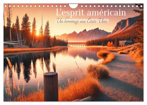 L'esprit américain - Un hommage aux États-Unis. (Calendrier mural 2025 DIN A4 horizontal), CALVENDO calendrier mensuel von CALVENDO