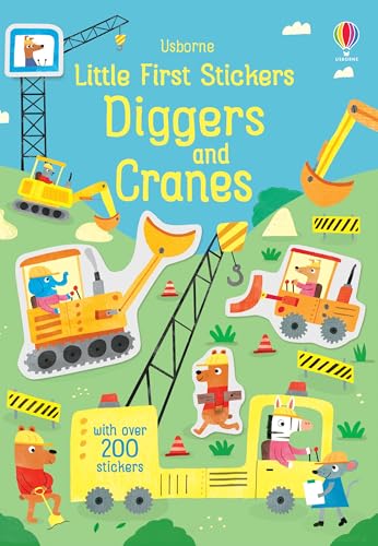 Little First Stickers Diggers and Cranes von Usborne