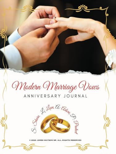 Color Version Modern Marriage Vows Anniversary Journal von Bookllo Publishing