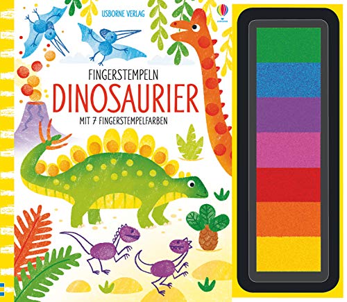 Fingerstempeln: Dinosaurier: Mit 7 Fingerstempelfarben (Fingerstempeln-Reihe)