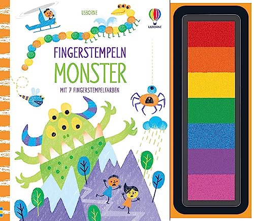 Fingerstempeln: Monster: mit 7 Stempelfarben – kreative Beschäftigung, nicht nur für Halloween – ab 6 Jahren (Fingerstempeln-Reihe)