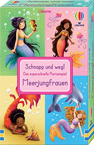 Schnapp und weg! Das superschnelle Kartenspiel: Meerjungfrauen: Kartenspiel-Set mit Meerjungfrauen - trainiert das Reaktionsvermögen - ab 3 Jahren (Schnapp-und-weg-Reihe) von Usborne