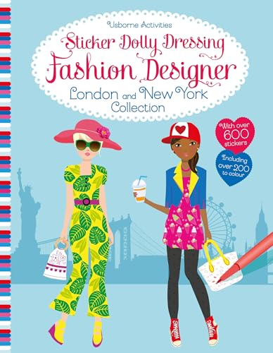 Sticker Dolly Dressing Fashion Designer London and New York Collection von Usborne Publishing Ltd