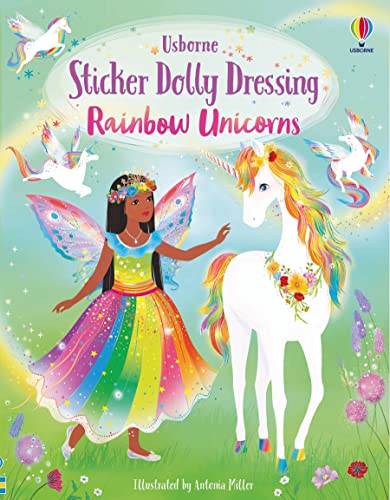 Sticker Dolly Dressing Rainbow Unicorns von Usborne