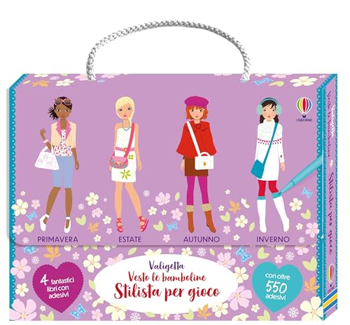 Valigetta Vesto le bamboline. Stilista per gioco. Con adesivi (Valigette Usborne) von Usborne