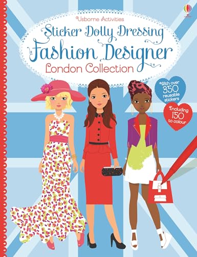 Sticker Dolly Dressing Fashion Designer London von Usborne Publishing Ltd