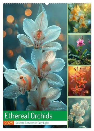 Ethereal Orchids (Wall Calendar 2025 DIN A2 portrait), CALVENDO 12 Month Wall Calendar: An artistic journey through the world of orchids von CALVENDO