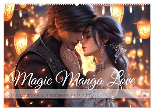 Magic Manga Love (Wall Calendar 2026 DIN A2 landscape), CALVENDO 12 Month Wall Calendar: Small scenes full of familiarity and love von Calvendo