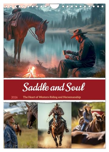 Saddle and Soul (Wall Calendar 2026 DIN A4 portrait), CALVENDO 12 Month Wall Calendar: Out and about in nature and everyday life with your horse partner von Calvendo