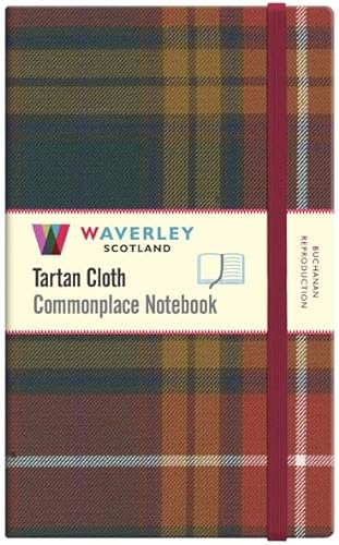 Waverley (L) Buchanan Reproduction Tartan Cloth Large Notebook (Waverley Genuine Scottish Tartan Notebook)