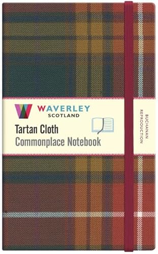 Waverley (L) Buchanan Reproduction Tartan Cloth Large Notebook (Waverley Genuine Scottish Tartan Notebook)