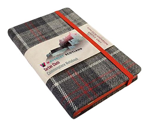 Castle Grey Tartan: Pocket: 14 x 9cm: Scottish Traditions: Waverley Genuine Tartan Cloth Commonplace Notebook