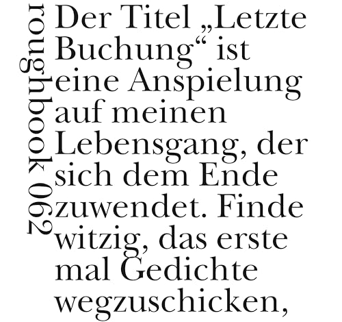 Die letzte Buchung (roughbooks)