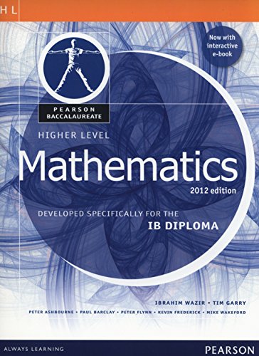 Pearson Baccalaureate Higher Level Mathematics second edition print and ebook bundle for the IB Diploma: Industrial Ecology (Pearson International Baccalaureate Diploma: International E) von Pearson Education