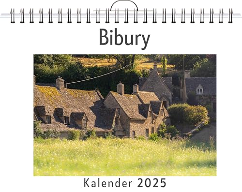 Bibury - (Wandkalender 2025, Kalender DIN A4 quer, Monatskalender im Querformat mit Kalendarium, das perfekte Geschenk) von FlipFlop