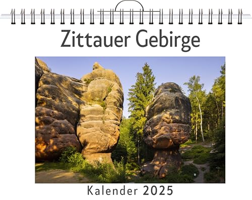 Zittauer Gebirge - (Wandkalender 2025, Kalender DIN A4 quer, Monatskalender im Querformat mit Kalendarium, das perfekte Geschenk) von FlipFlop