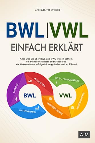 BWL und VWL einfach erklärt: Alles was Sie über BWL und VWL wissen sollten, um schneller Karriere zu machen und ein Unternehmen erfolgreich zu gründen und zu führen!