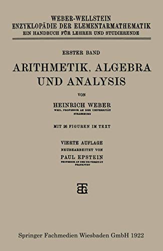 Arithmetik, Algebra und Analysis (German Edition) von Vieweg+Teubner Verlag