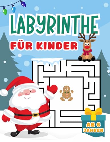 Labyrinthe für Kinder: Weihnachts- und Winterausgabe: 50 Spannennde Labyrinthe für junge Abenteurer ab 6 Jahren von Independently published