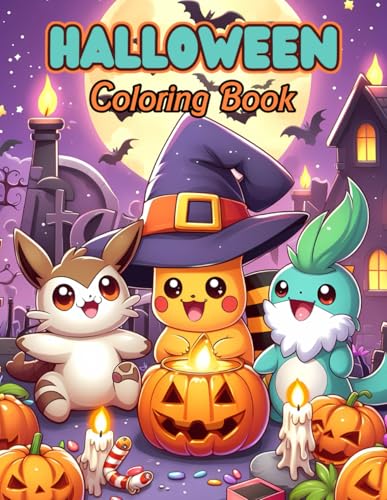 Halloween Coloring Book: Fun and Creative Spooky Coloring Pages For Kids and Adults - 110 Pages